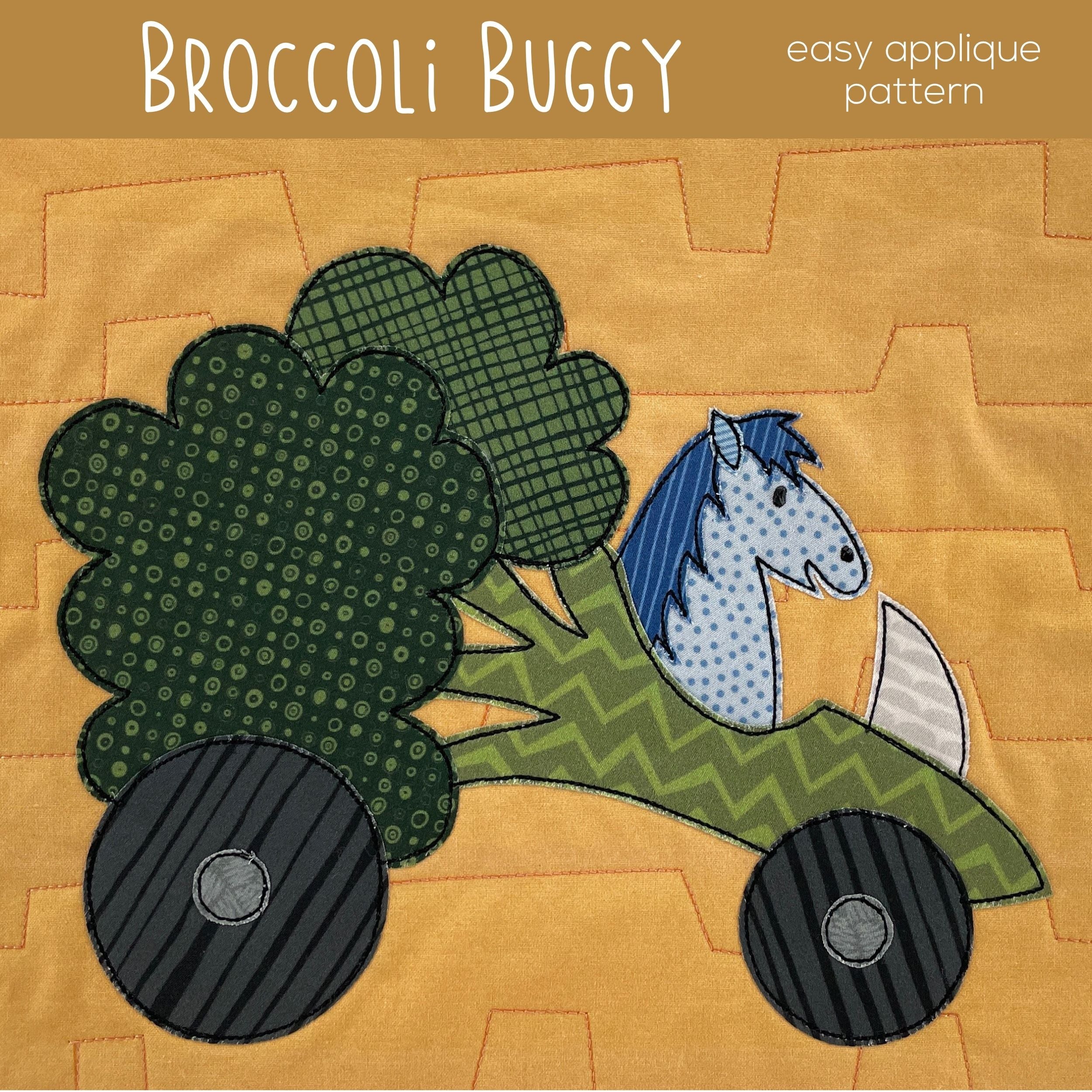 Vegetable Cars Applique Quilt Pattern Bundle