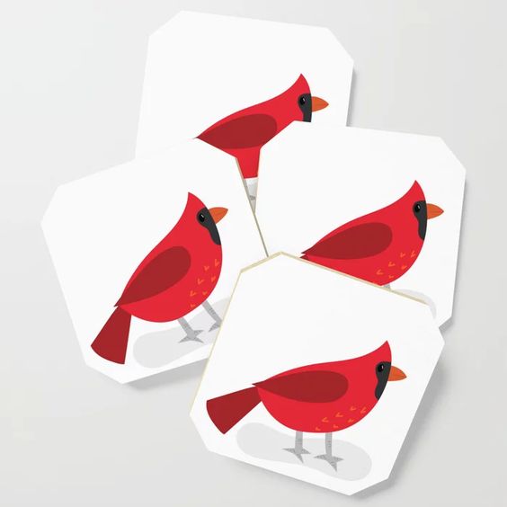 Cardinal - printable bird art
