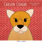 Carson Cougar Applique Pattern