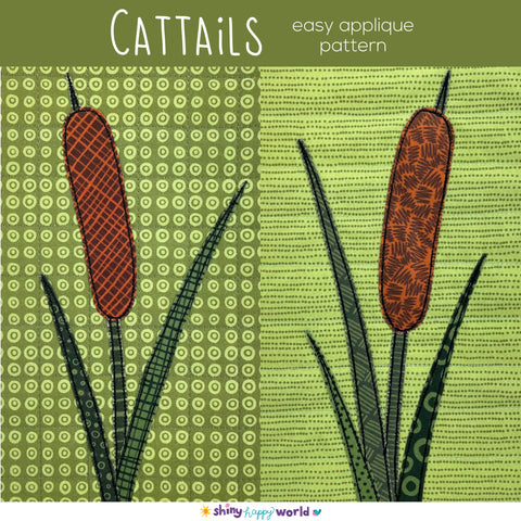 Cattails Applique Quilt Pattern