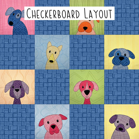Checkerboard Quilt Layout Guide