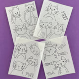 Clever Cats 2 Stick and Stitch Pack