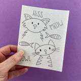 Clever Cats 2 Stick and Stitch Pack