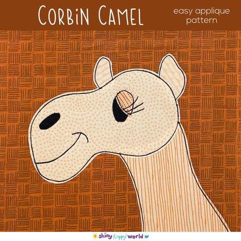 Corbin the Camel Applique Pattern