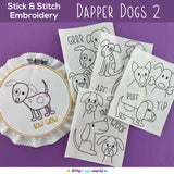Dapper Dogs 2 Stick and Stitch Pack