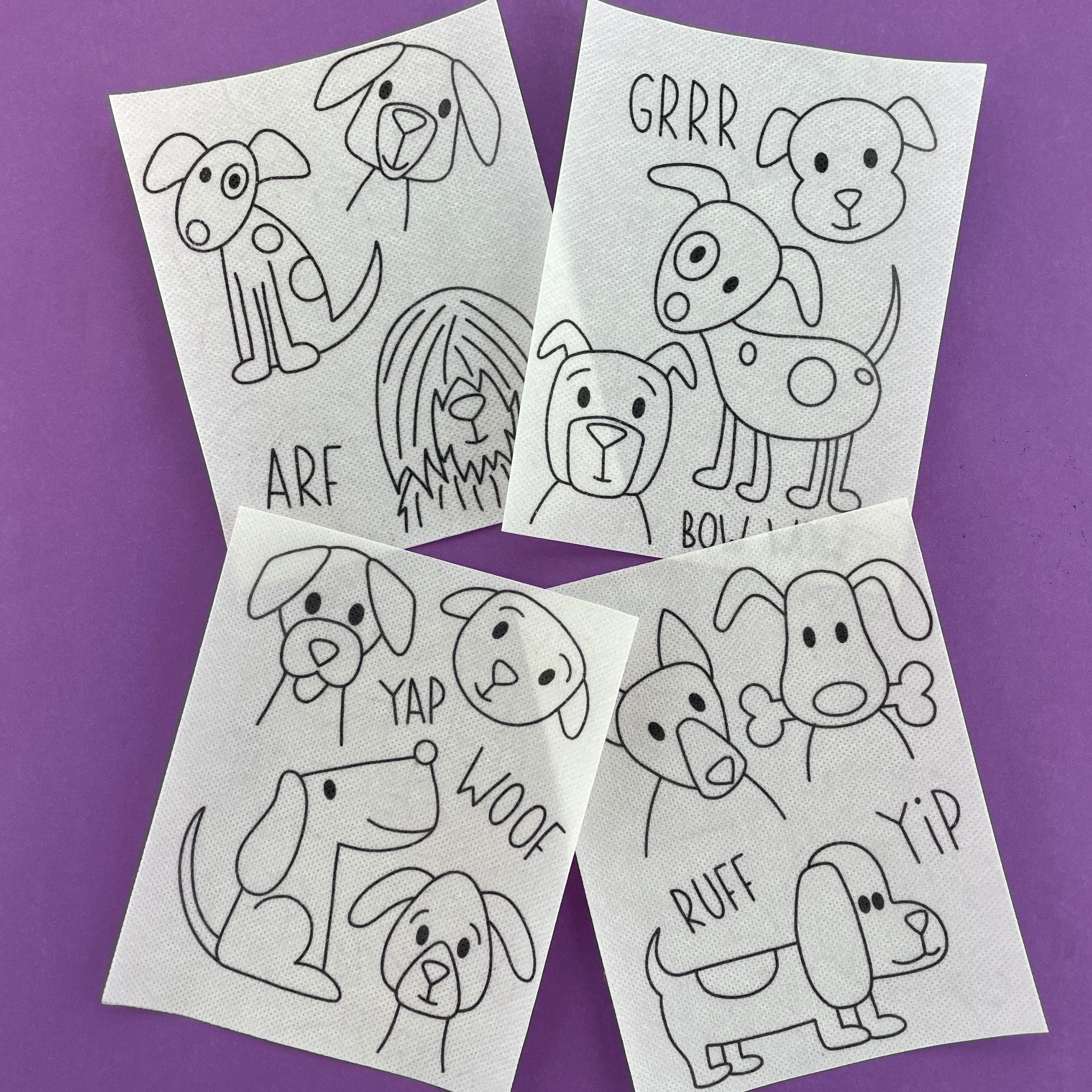 Dapper Dogs 2 Stick and Stitch Pack