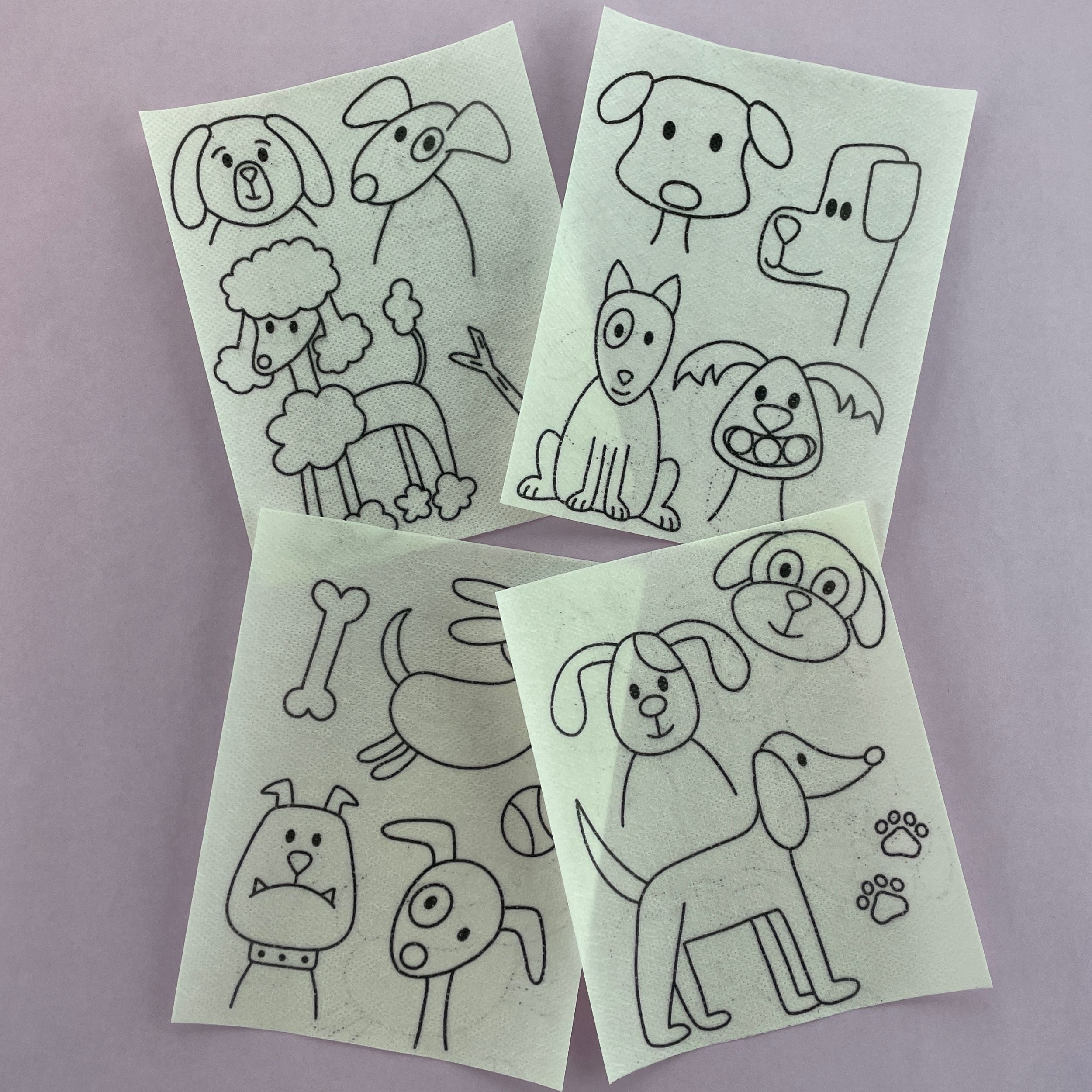 Dapper Dogs Stick and Stitch Pack