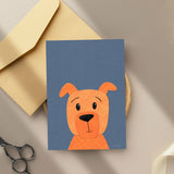 Dog - printable art - collage style