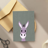Dawson Donkey - printable art - Collage Style