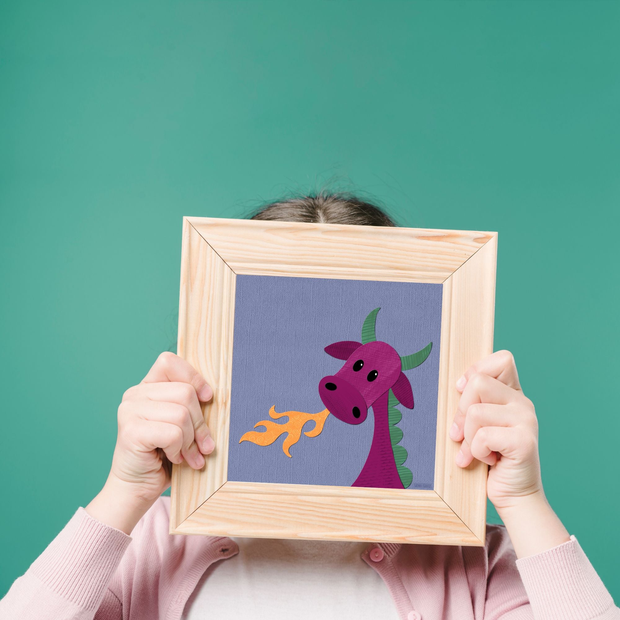 Darius Dragon - printable art - Collage Style