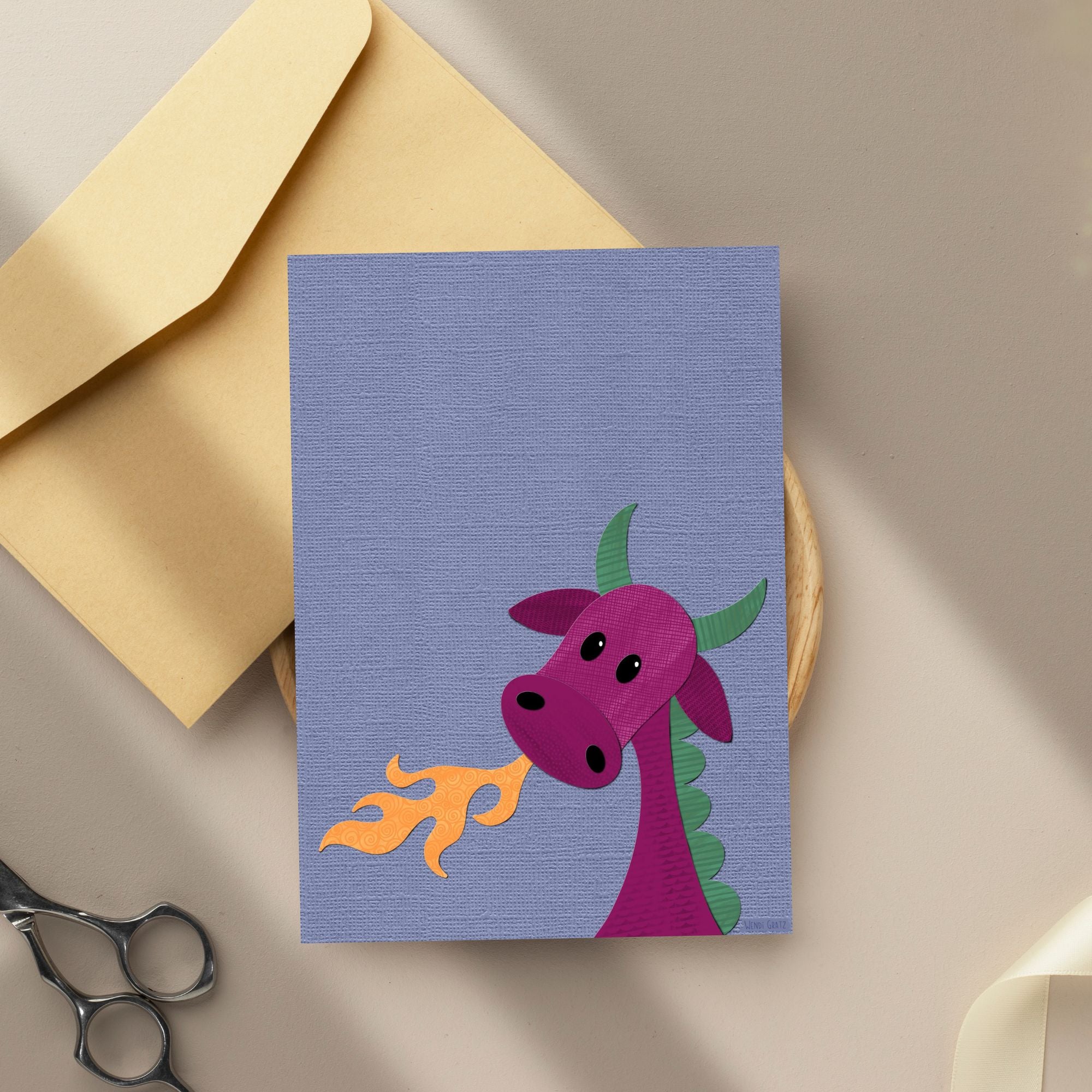 Darius Dragon - printable art - Collage Style