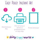 Snail - printable art - Collage Style