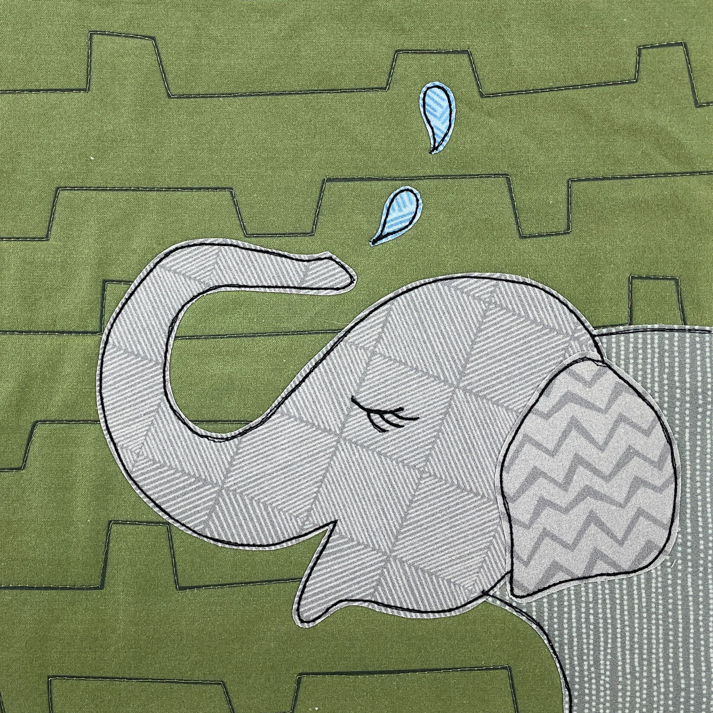 Ellen Elephant Applique Pattern