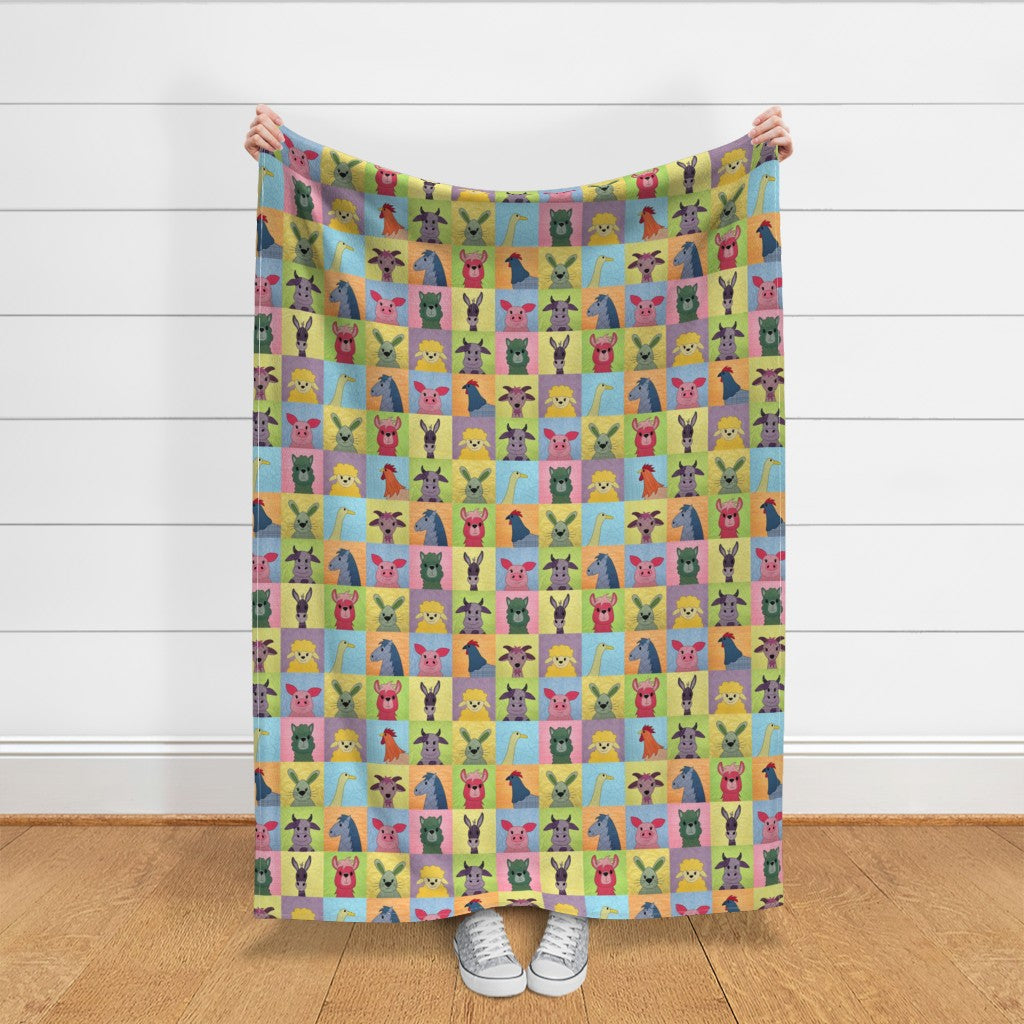 Farm Animals - cheater quilt fabric