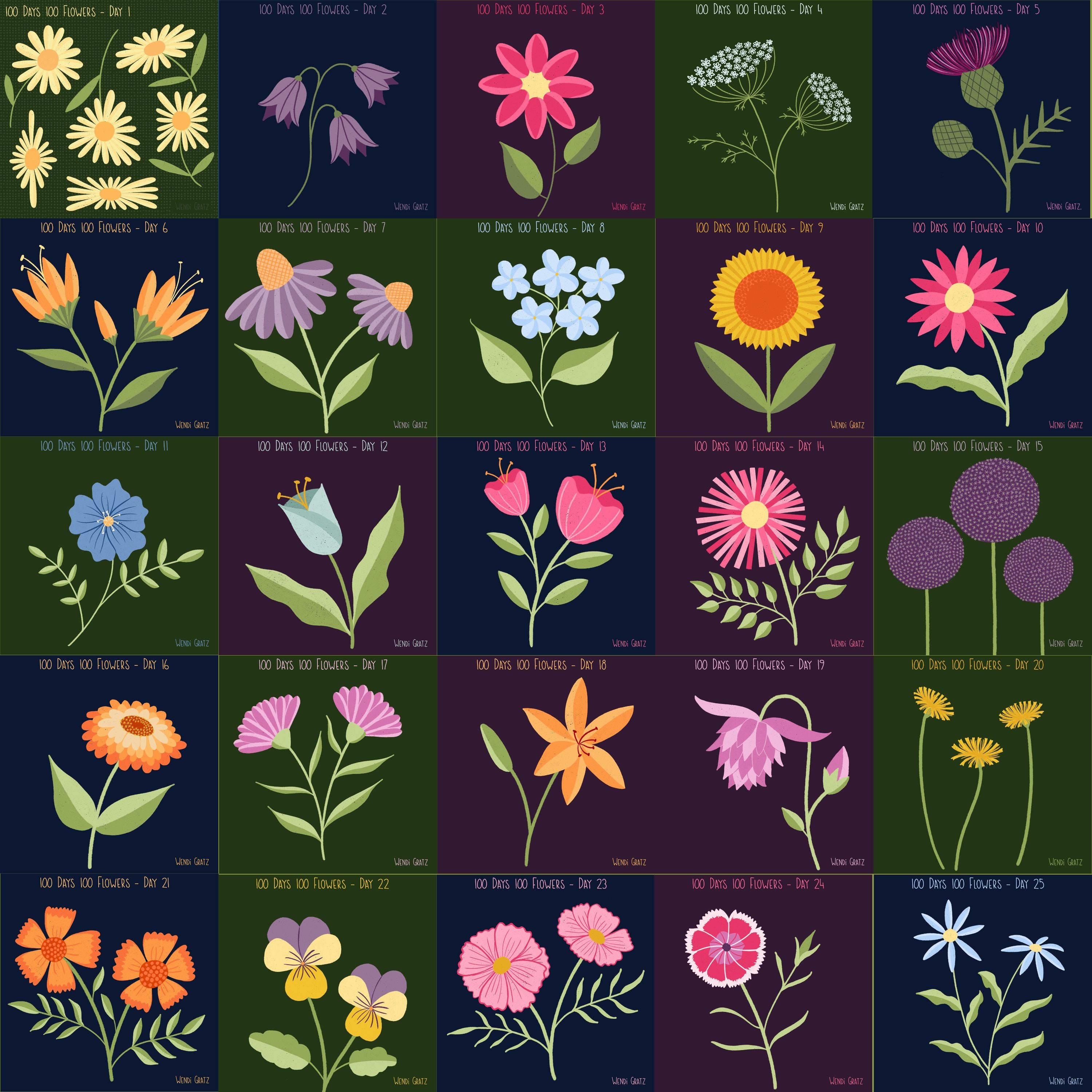 25 Flower - Clip Art Bundle