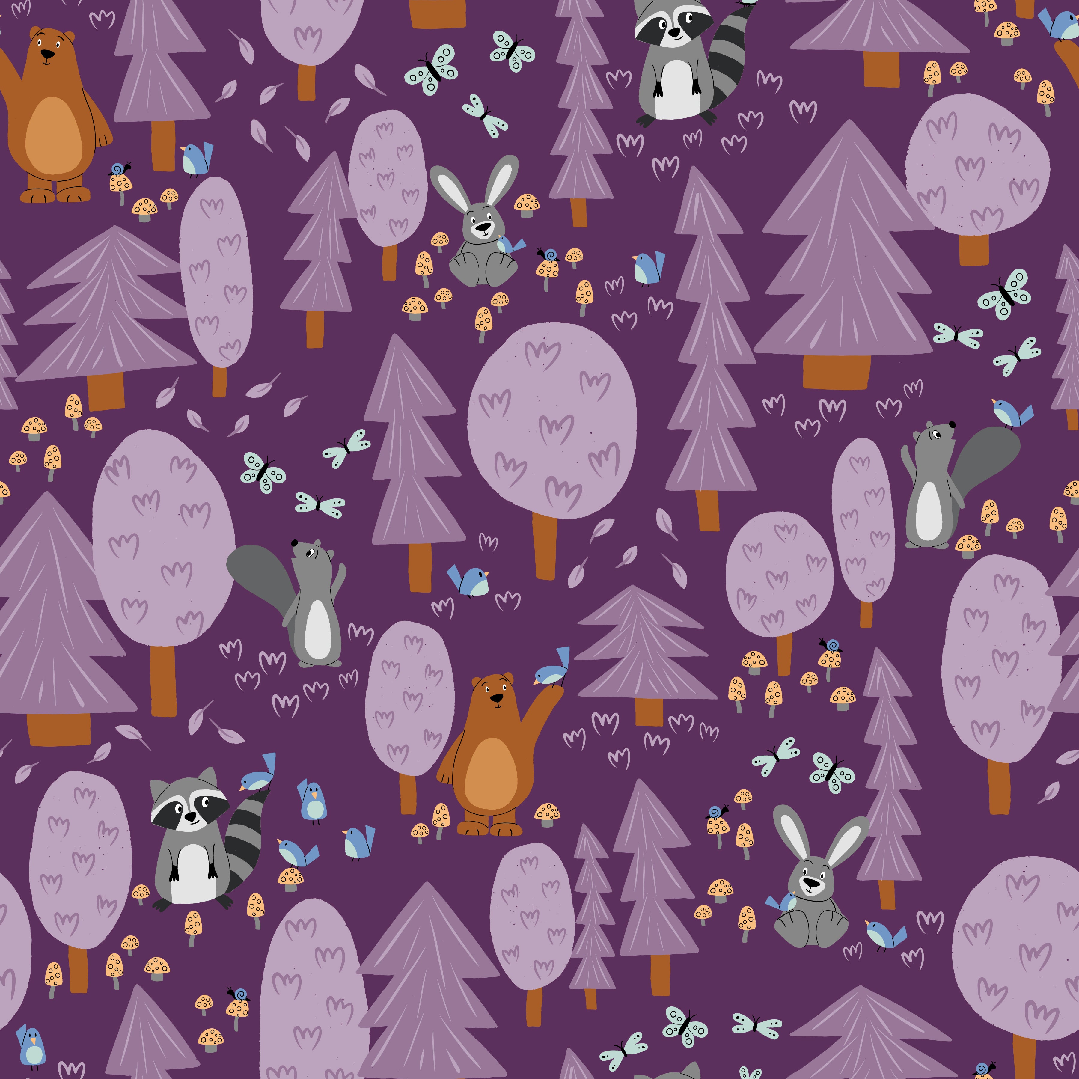 Forest Friends - Shade - Fabric Collection