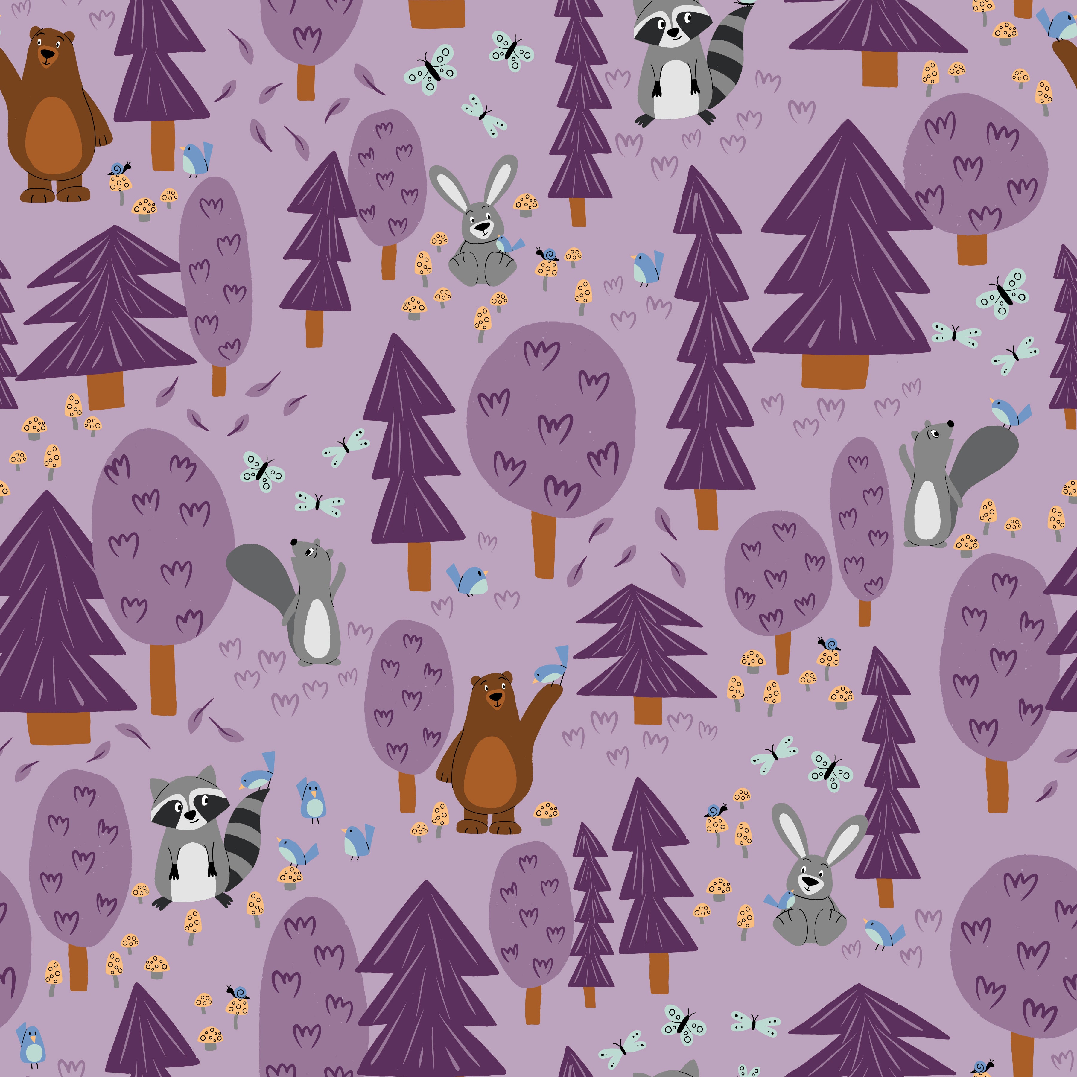 Forest Friends - Shade - Fabric Collection