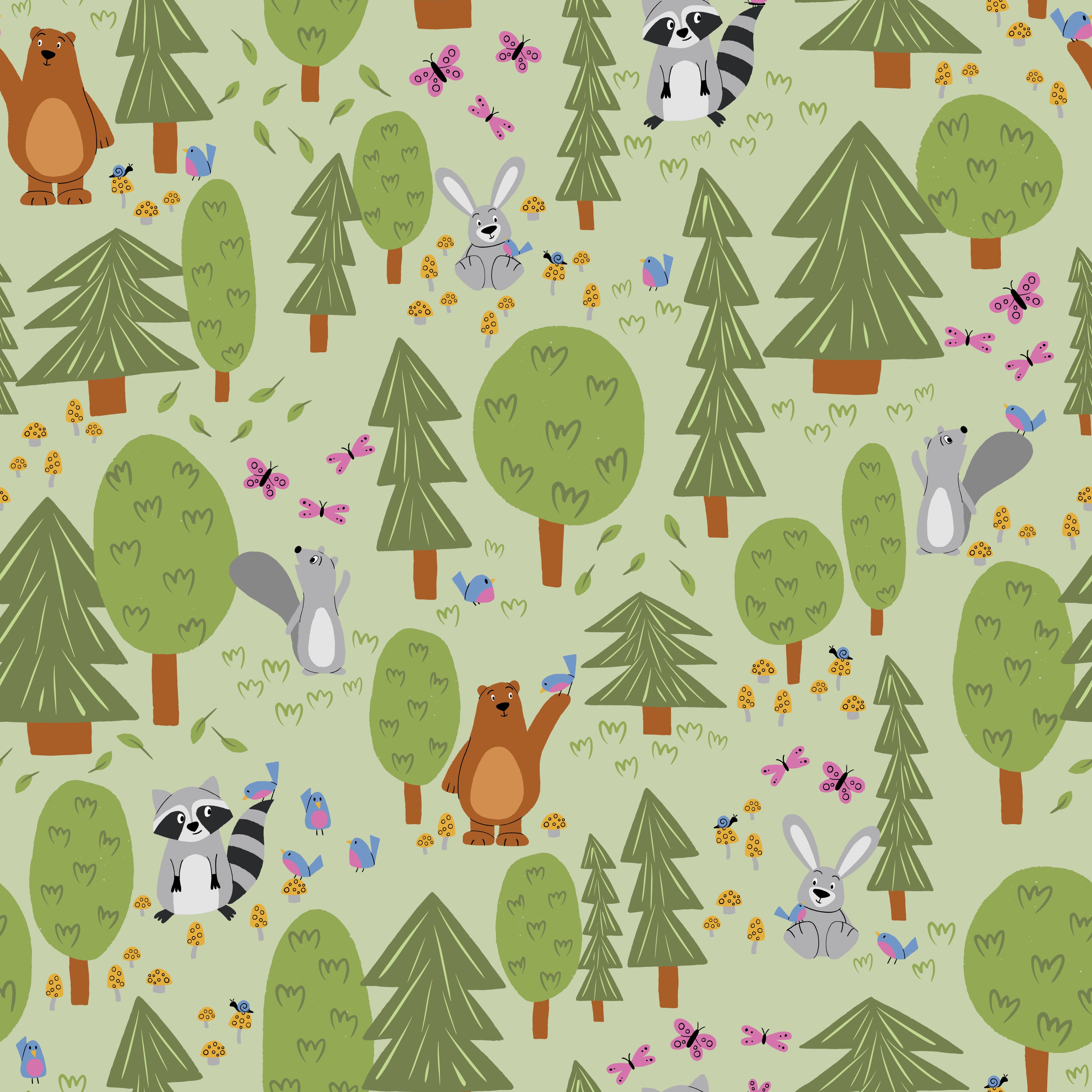 Forest Friends - Sunshine - Fabric Collection