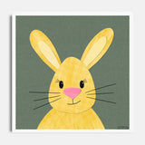 Brette Bunny - printable art - Collage Style