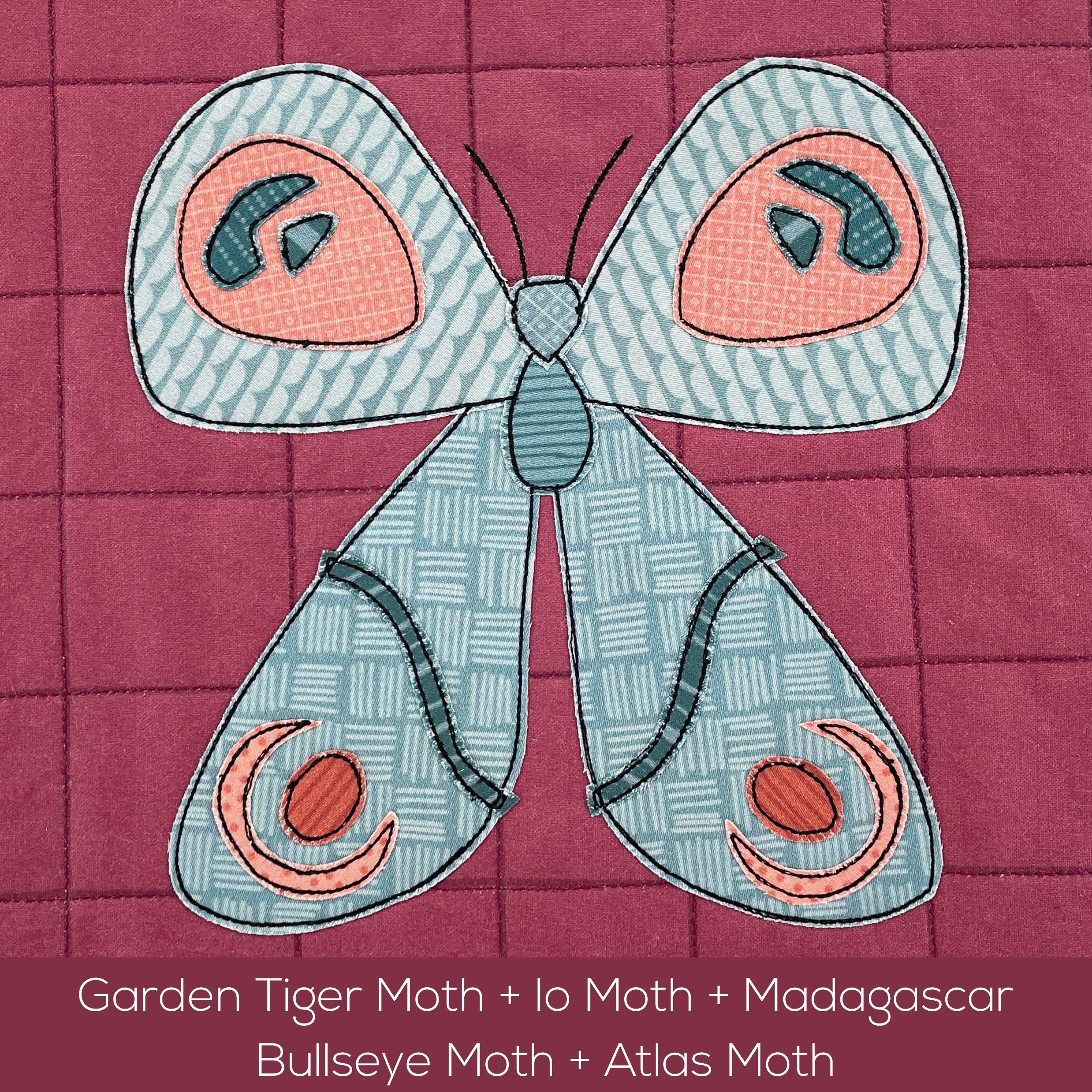Moths Applique Quilt Pattern Bundle