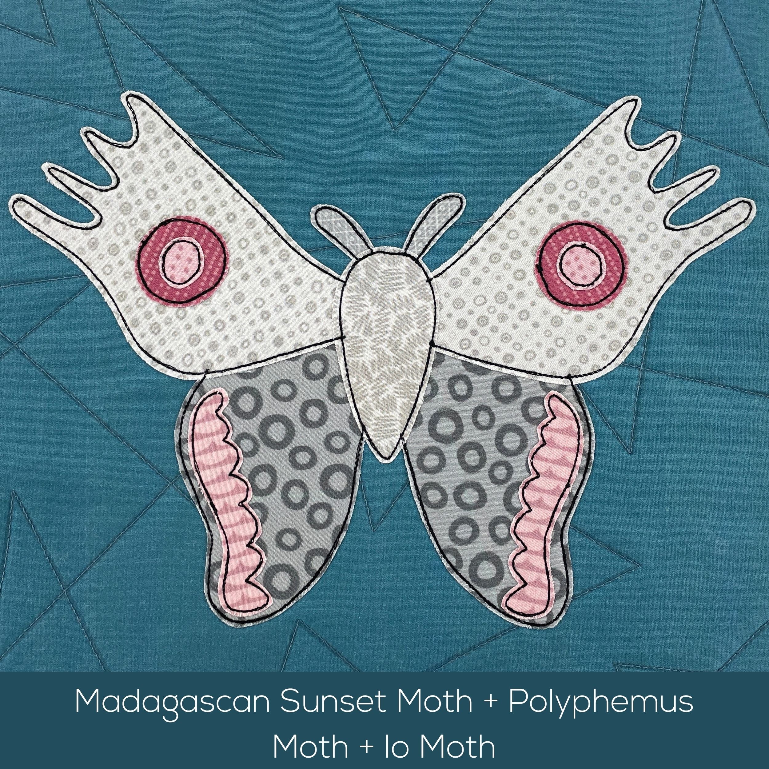 Moths Applique Quilt Pattern Bundle