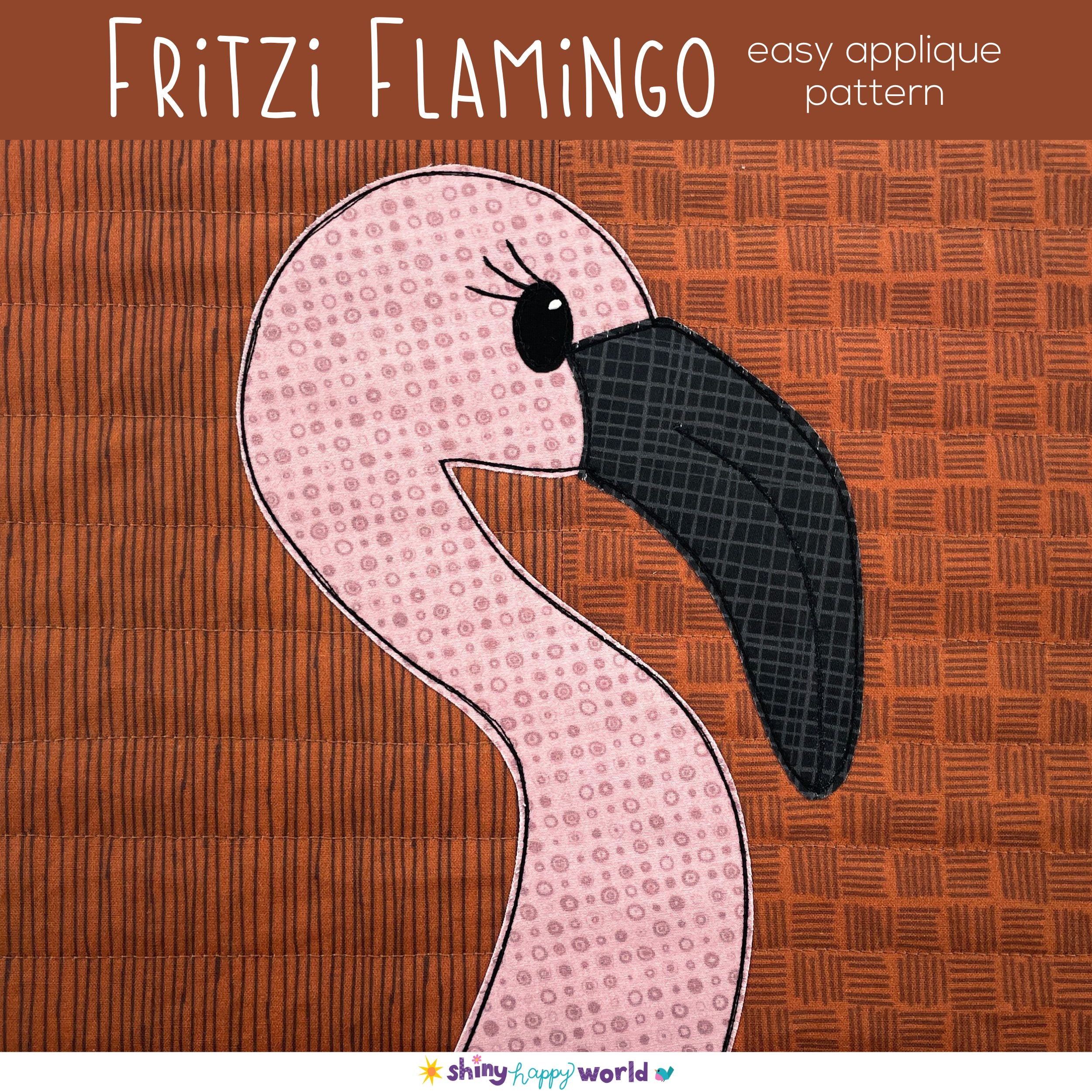 Fritzi Flamingo Applique Pattern