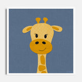 Giraffe - printable art - Collage Style