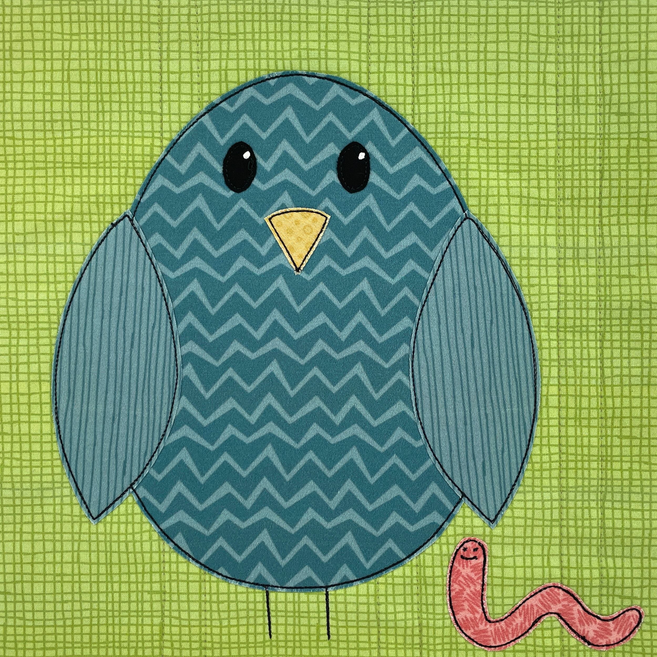 Wormy Worms Applique Quilt Pattern