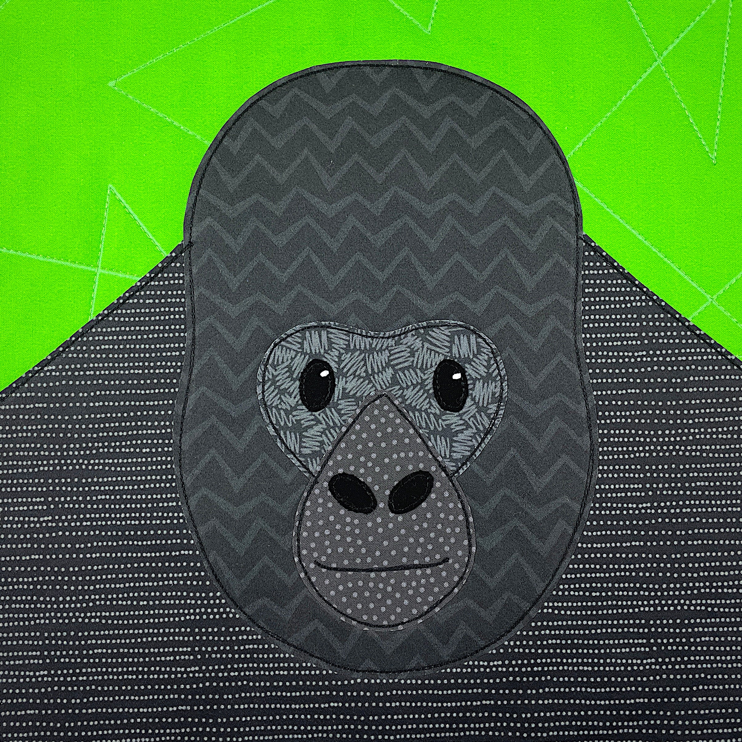 Galen Gorilla Applique Pattern