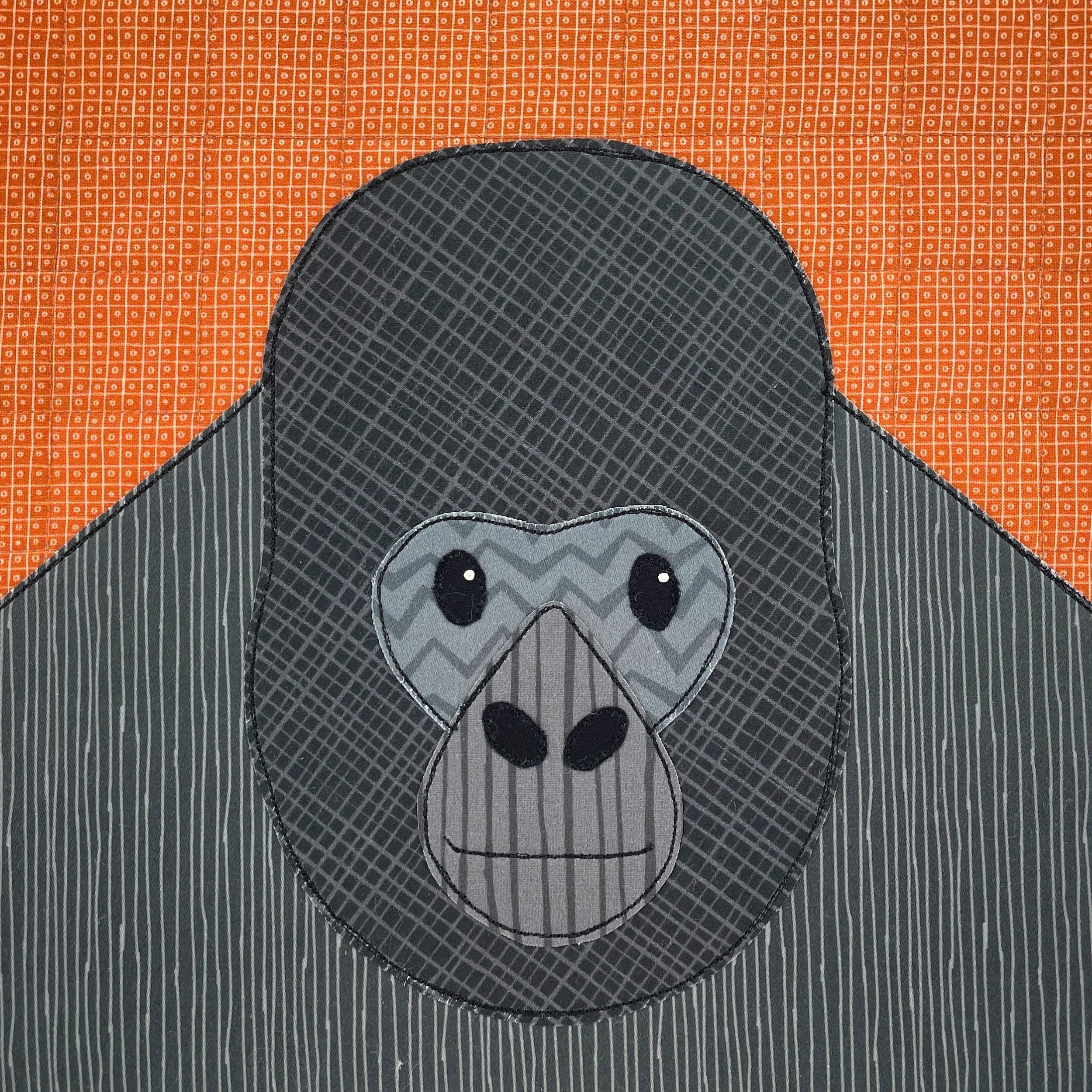 Galen Gorilla Applique Pattern