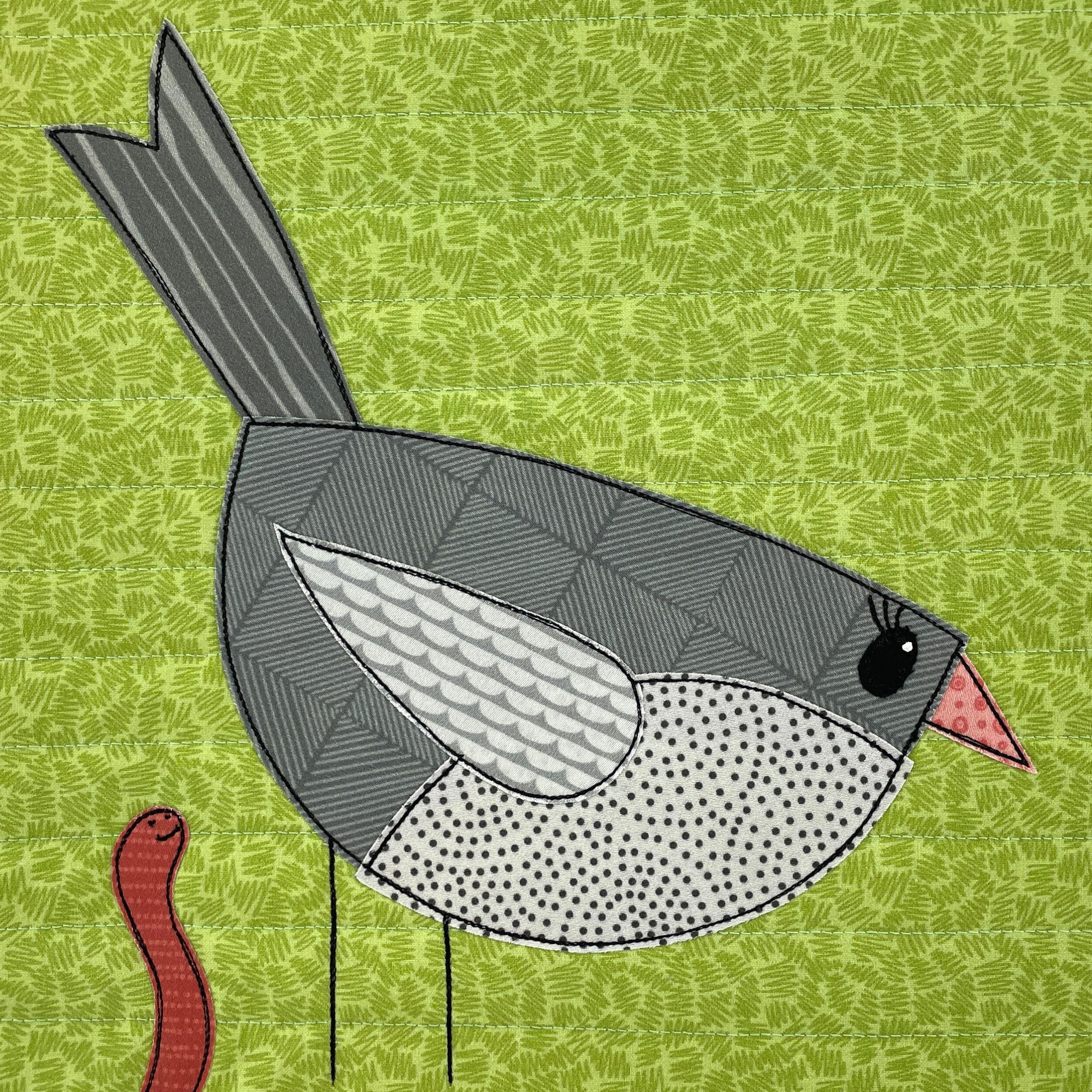 Wormy Worms Applique Quilt Pattern