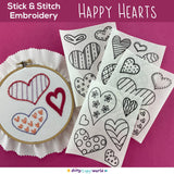 Happy Hearts Stick and Stitch Pack