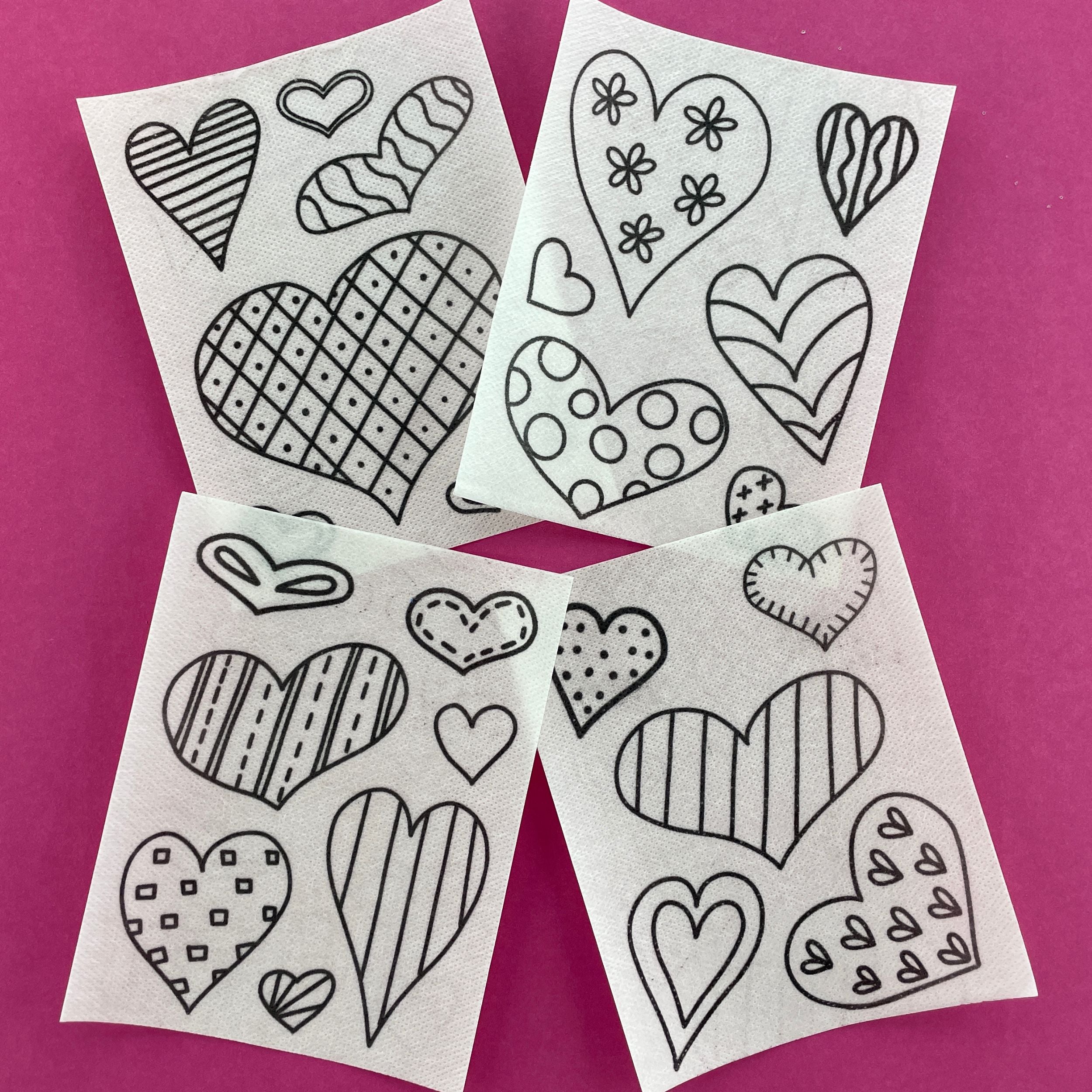 Happy Hearts Stick and Stitch Pack
