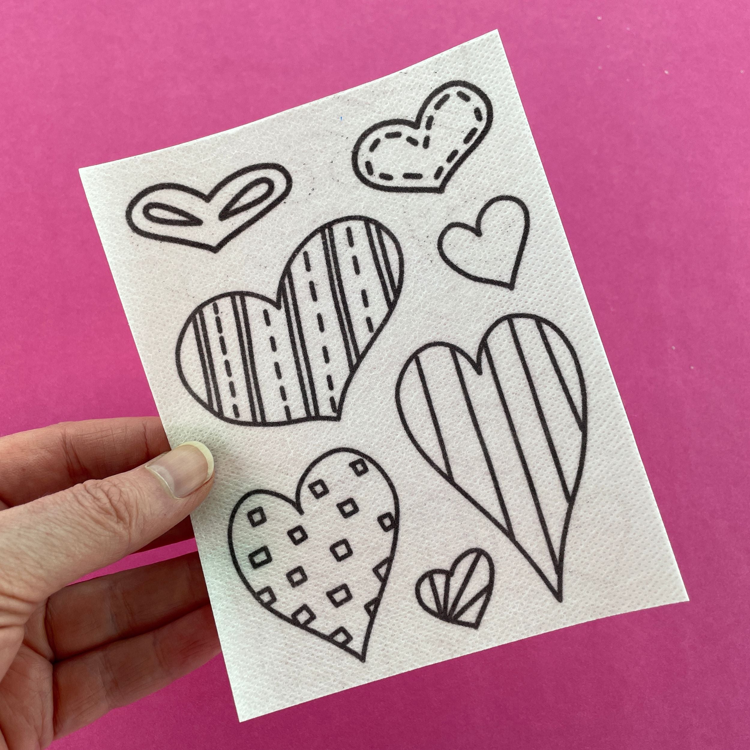 Happy Hearts Stick and Stitch Pack
