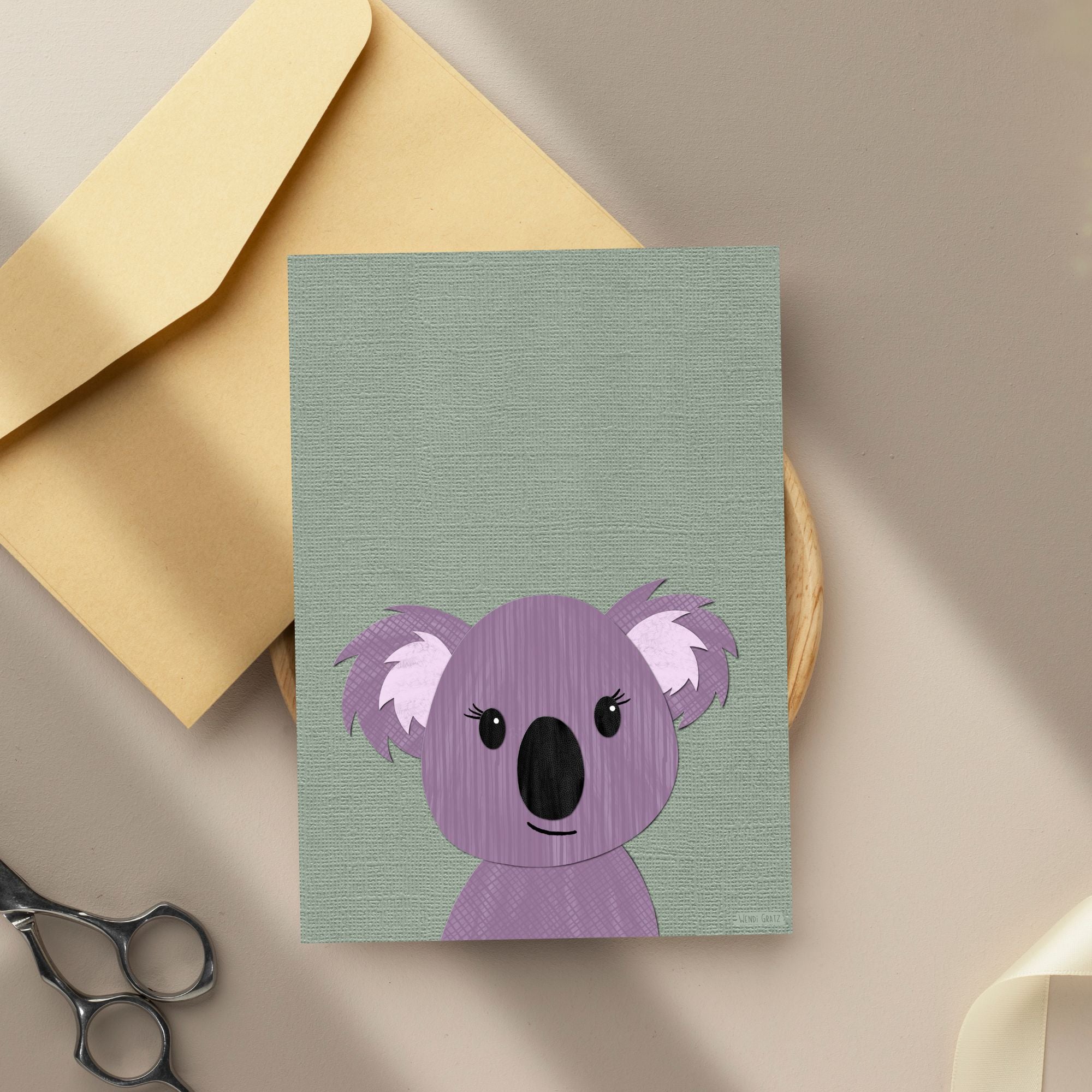 Kevin Koala - printable art - Collage Style