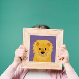 Lion - printable art - Collage Style