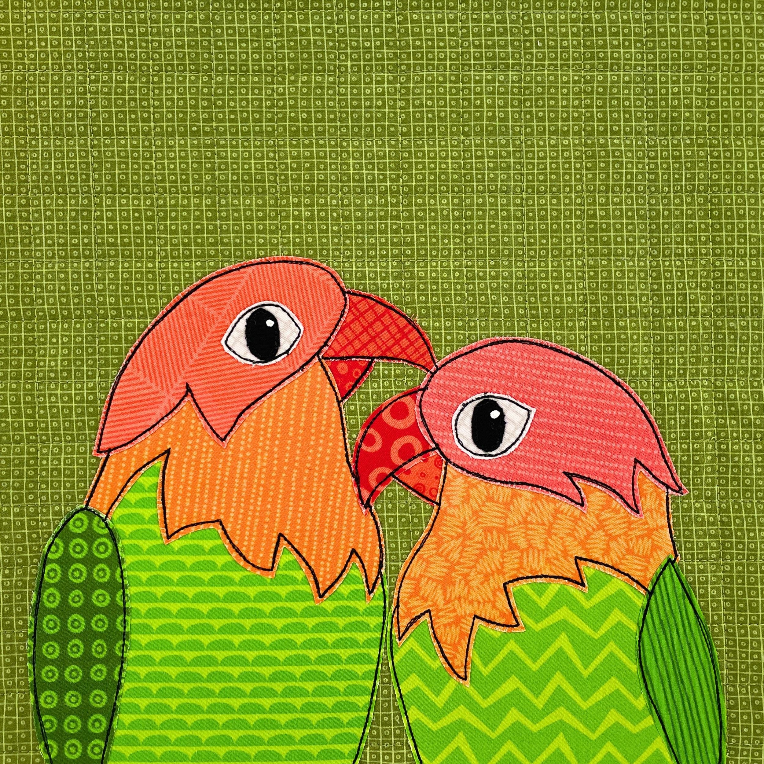 Lovebirds Applique Pattern