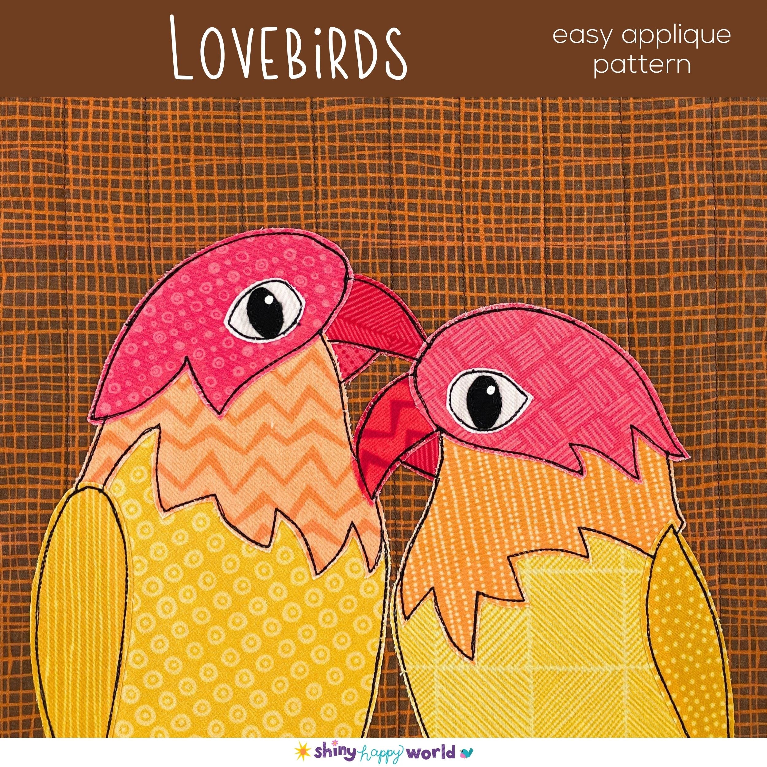 Lovebirds Applique Pattern