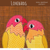 Lovebirds Applique Pattern