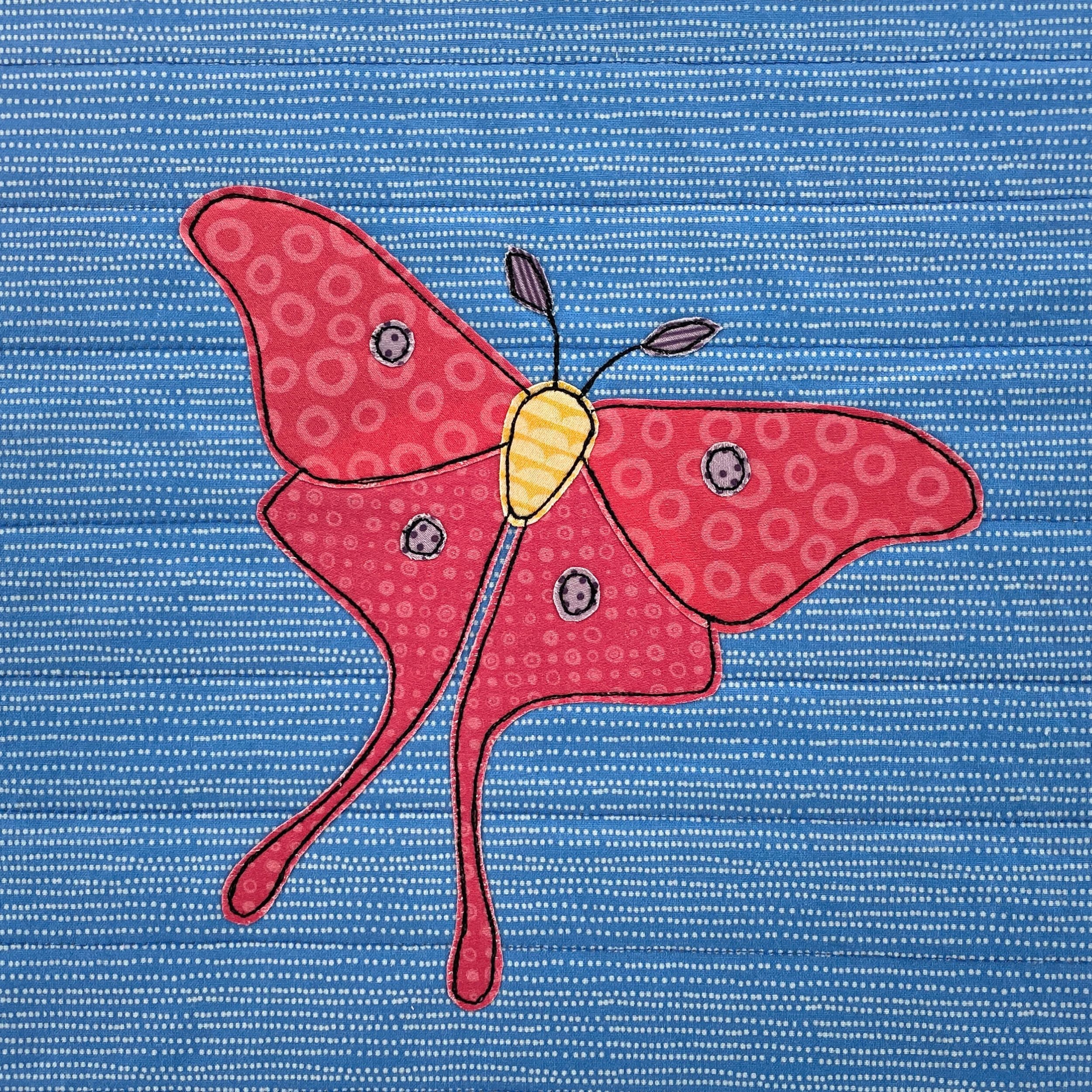 Luna Moth Applique Quilt Pattern
