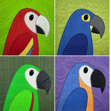 Marlow Macaw Applique Quilt Pattern
