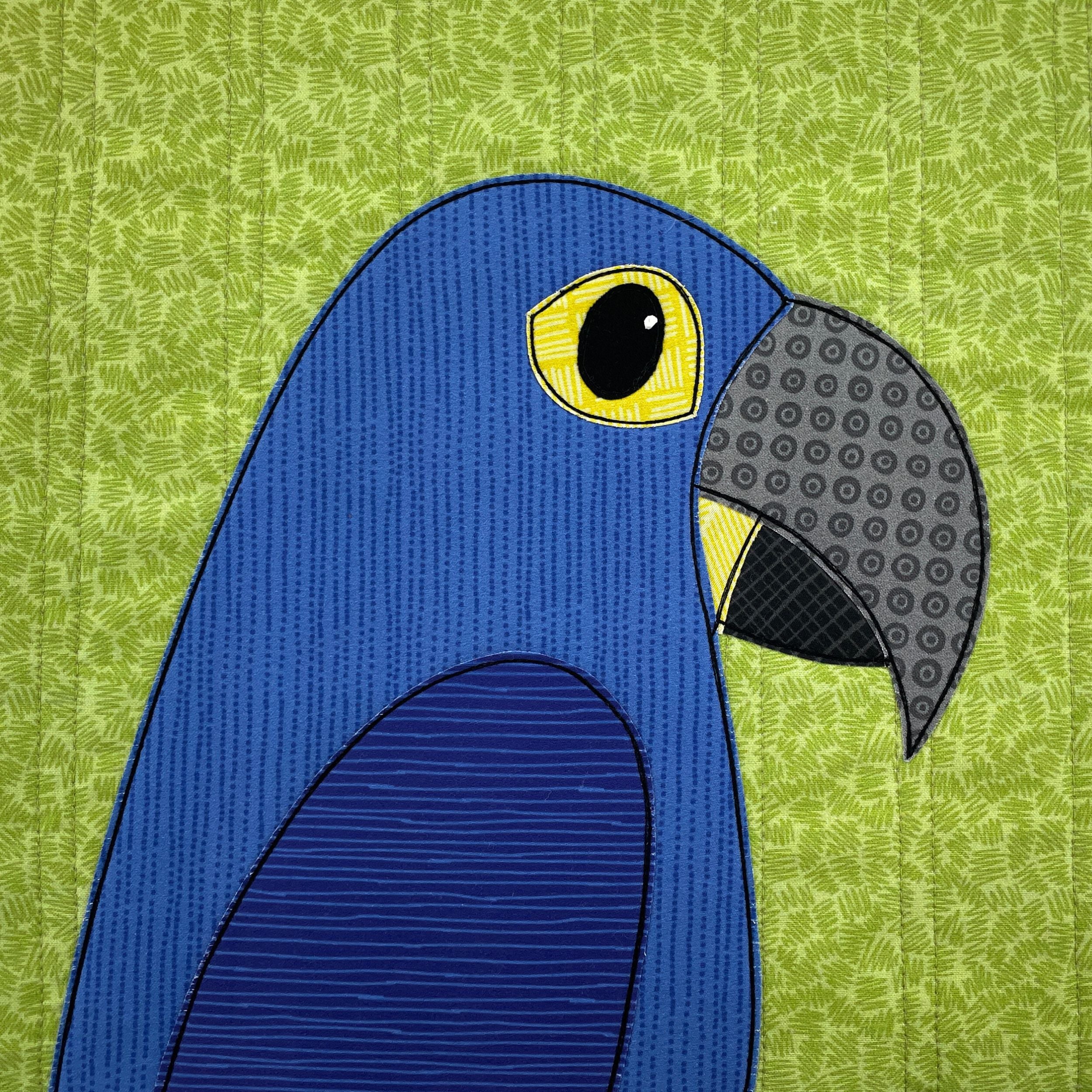 Marlow Macaw Applique Quilt Pattern
