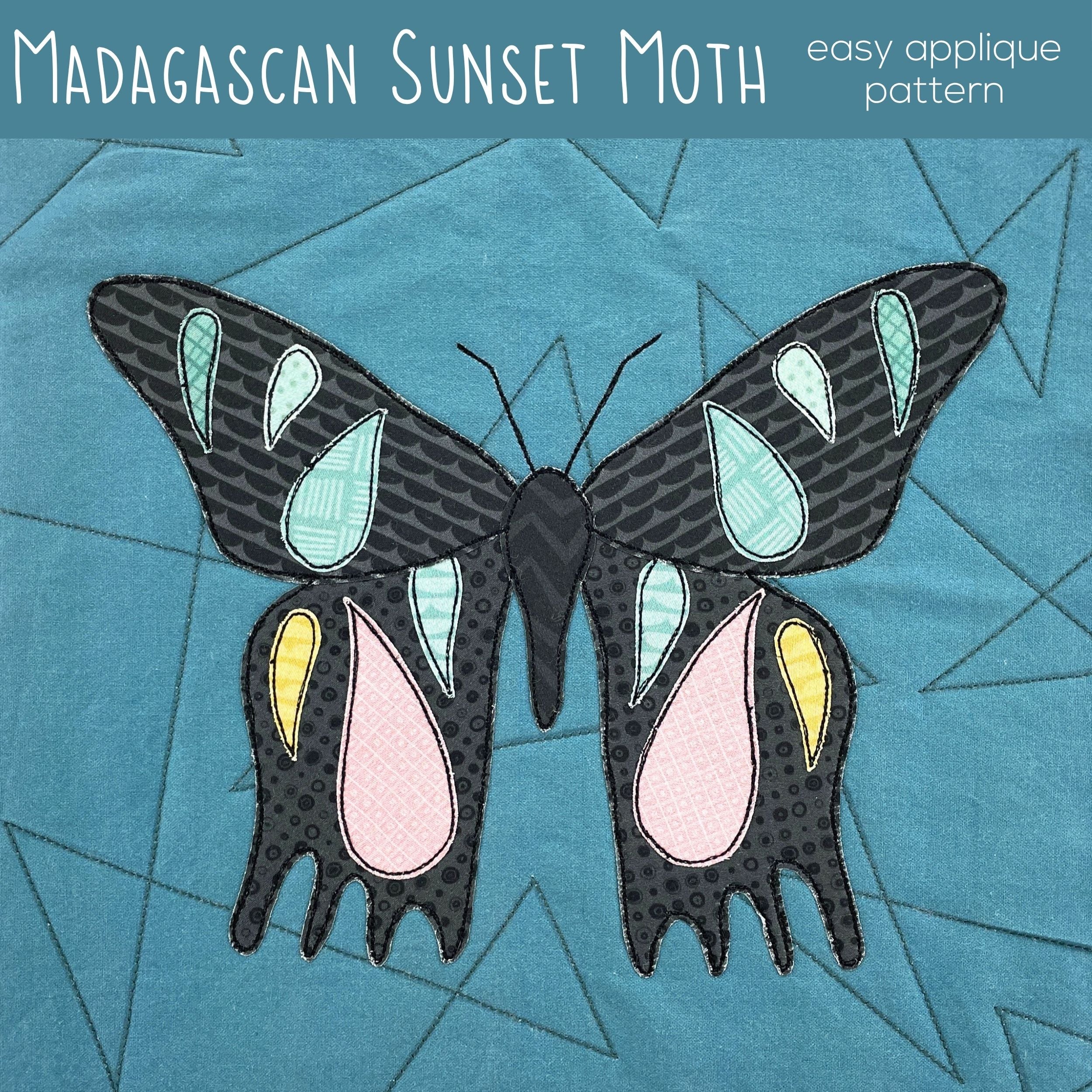 Moths Applique Quilt Pattern Bundle