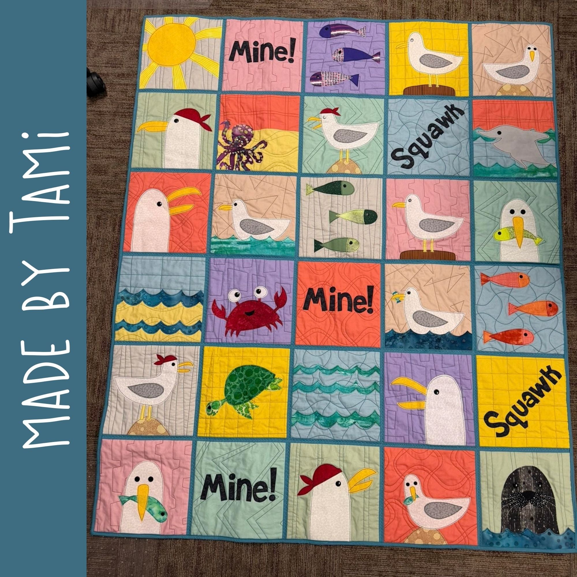 Greedy Seagulls - Mix & Match Applique Quilt Pattern
