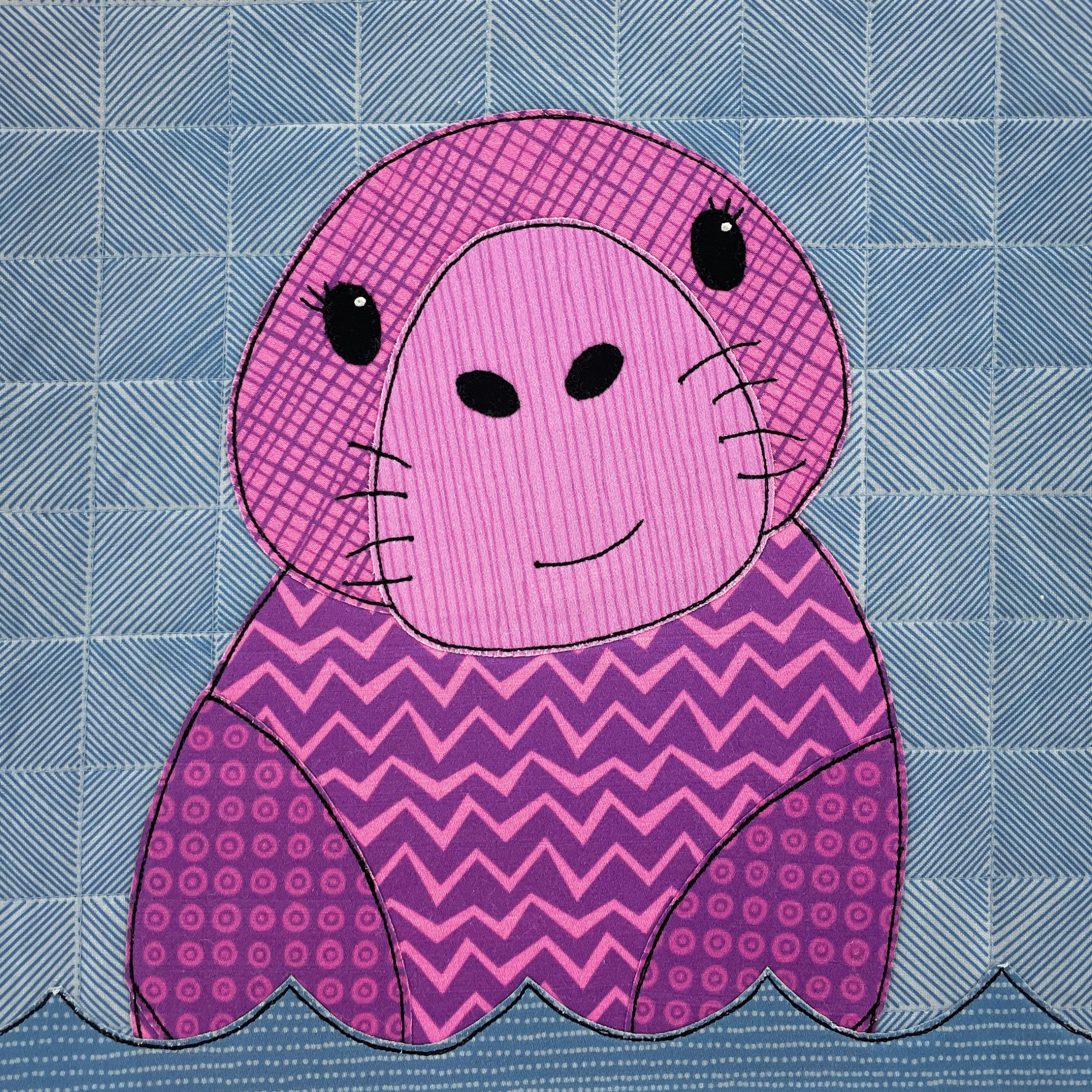 Mochi Manatee Applique Quilt Pattern