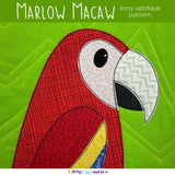 Marlow Macaw Applique Quilt Pattern