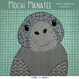 Mochi Manatee Applique Quilt Pattern