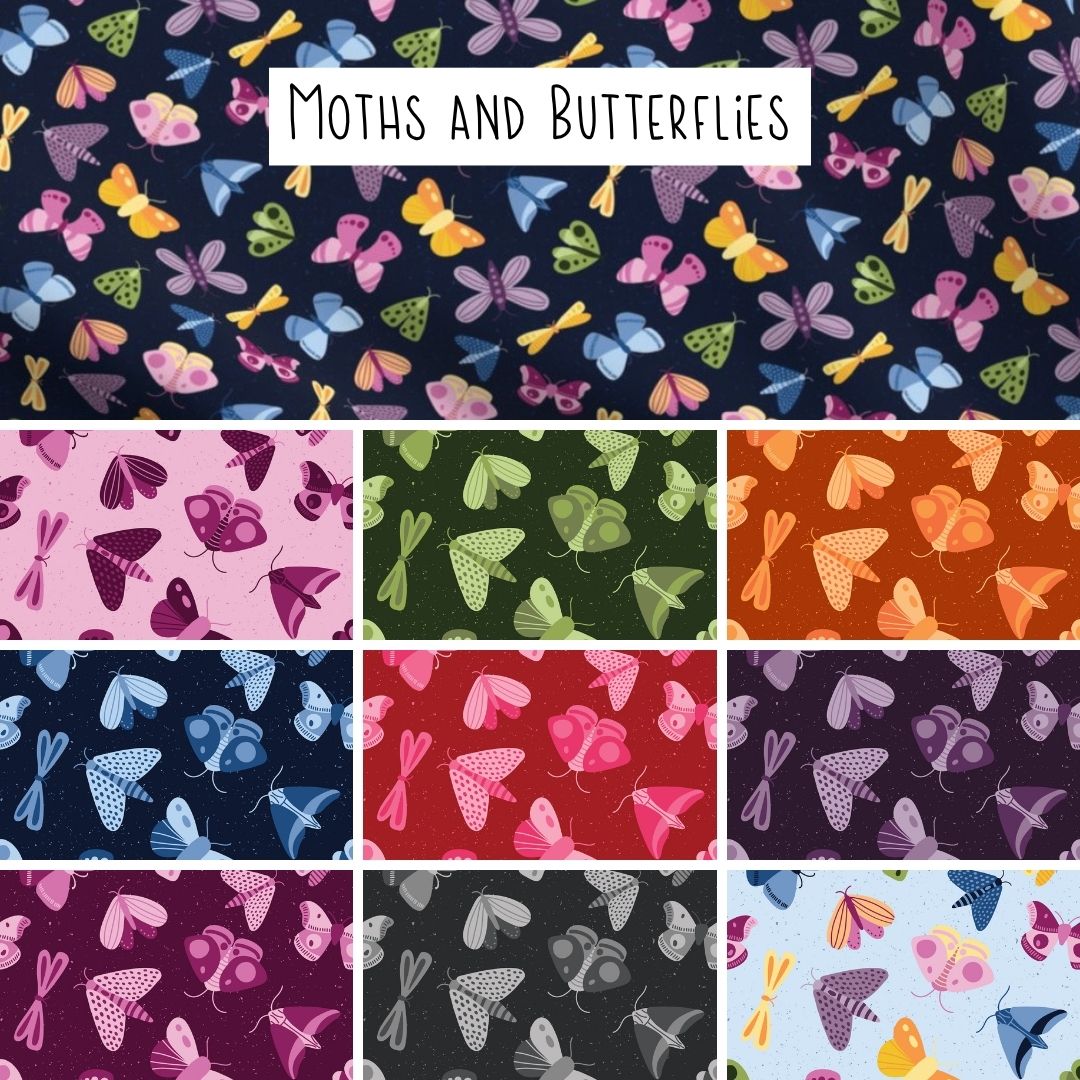 Moths and Butterflies - Fabric Collection