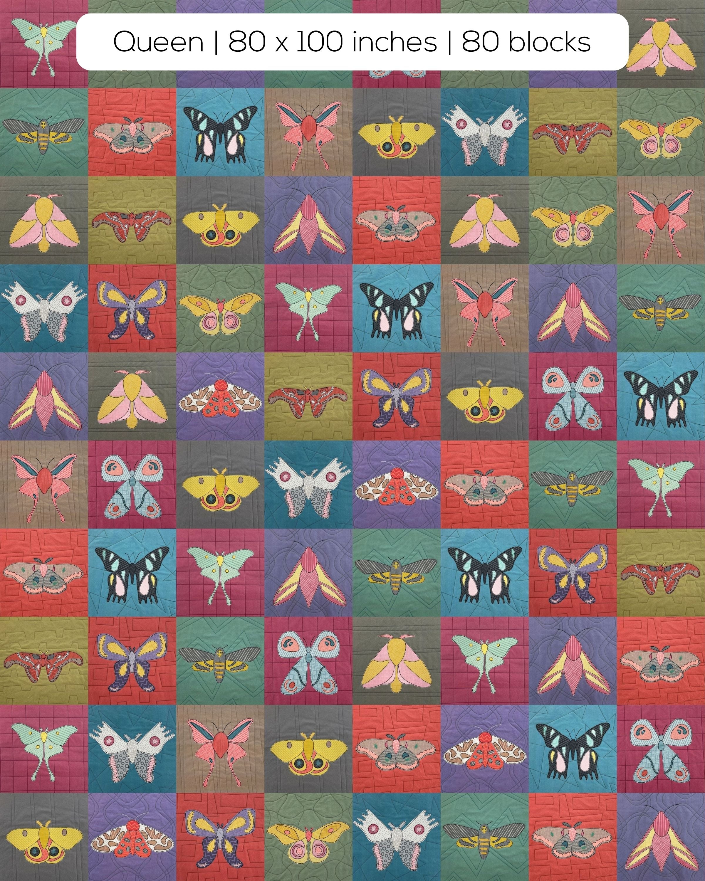 Moth Applique Patterns - Fusible Template Pages (US only)