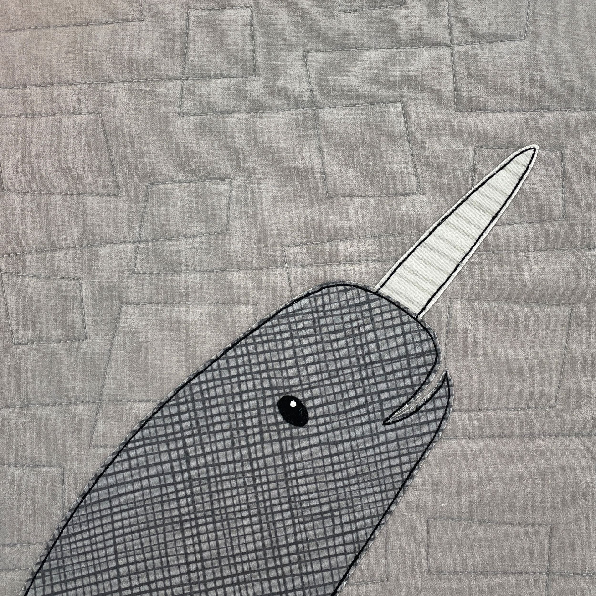Nautilus Narwhal Applique Quilt Pattern